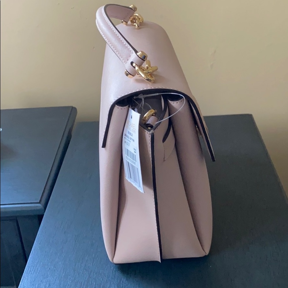 New Michael Kors Rochelle Soft Pink LeatherSatchel - Picture 2 of 5